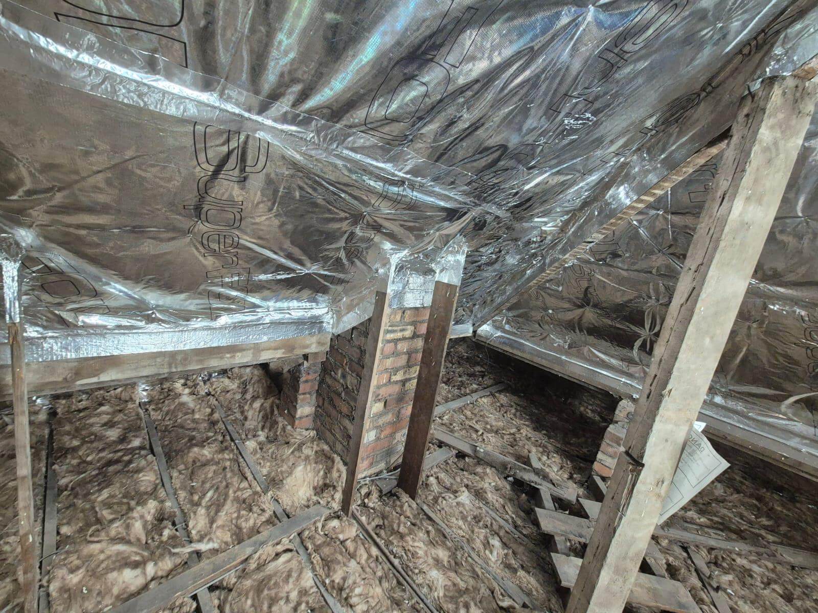 SuperFoil4Roofs insulation installation in Bury