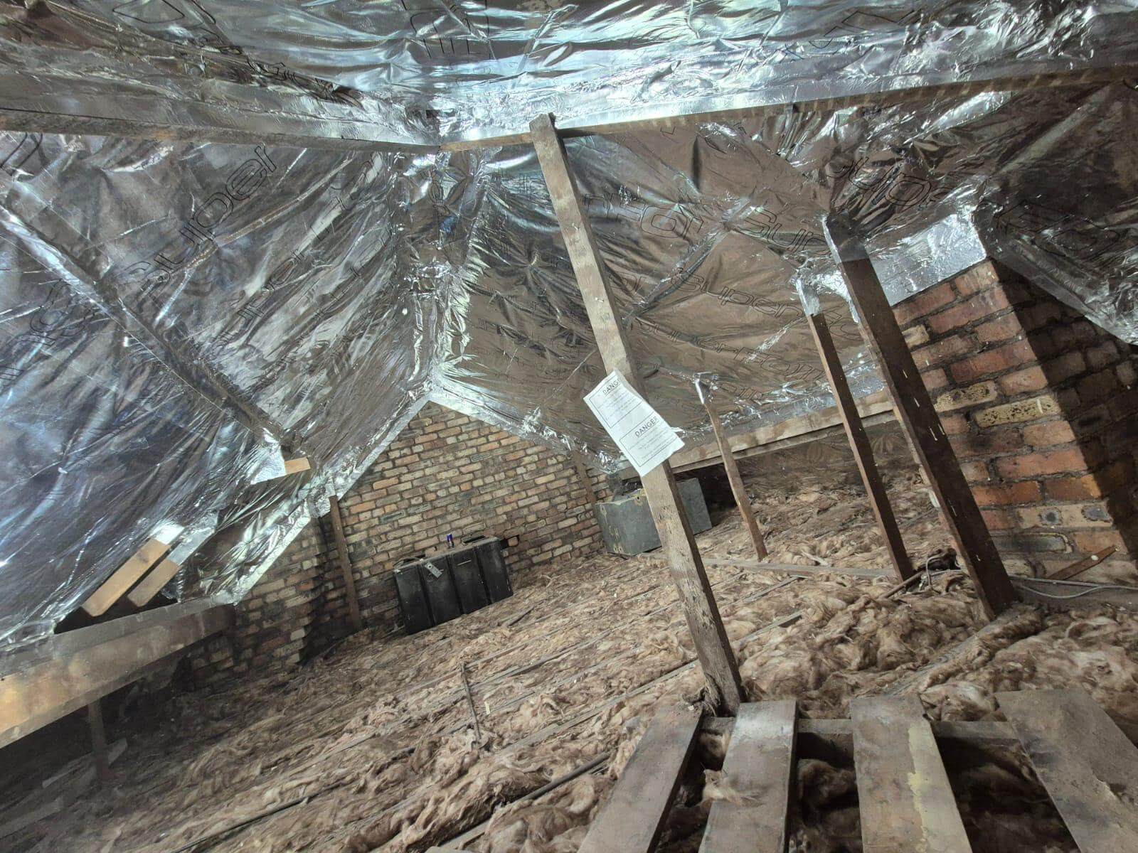 SuperFoil4Roofs insulation installation in Warrington