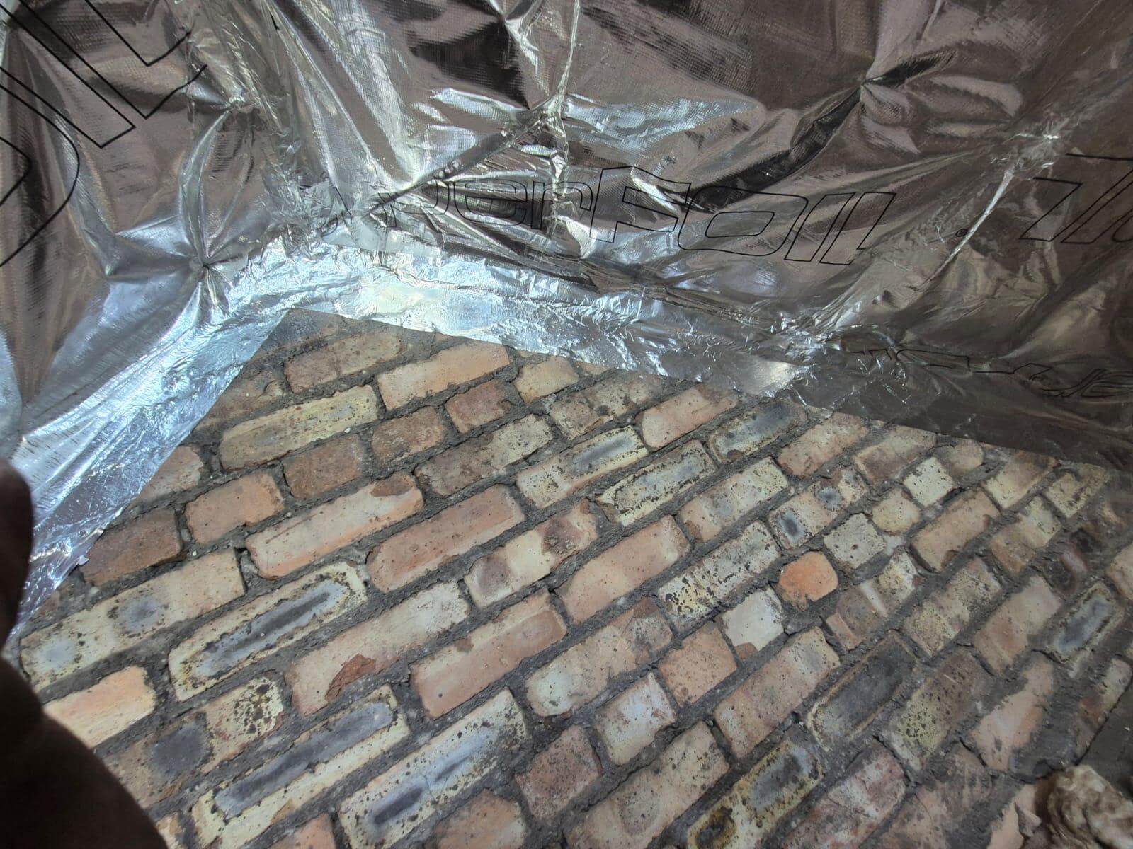 SuperFoil breathable insulation installed across roof timbers